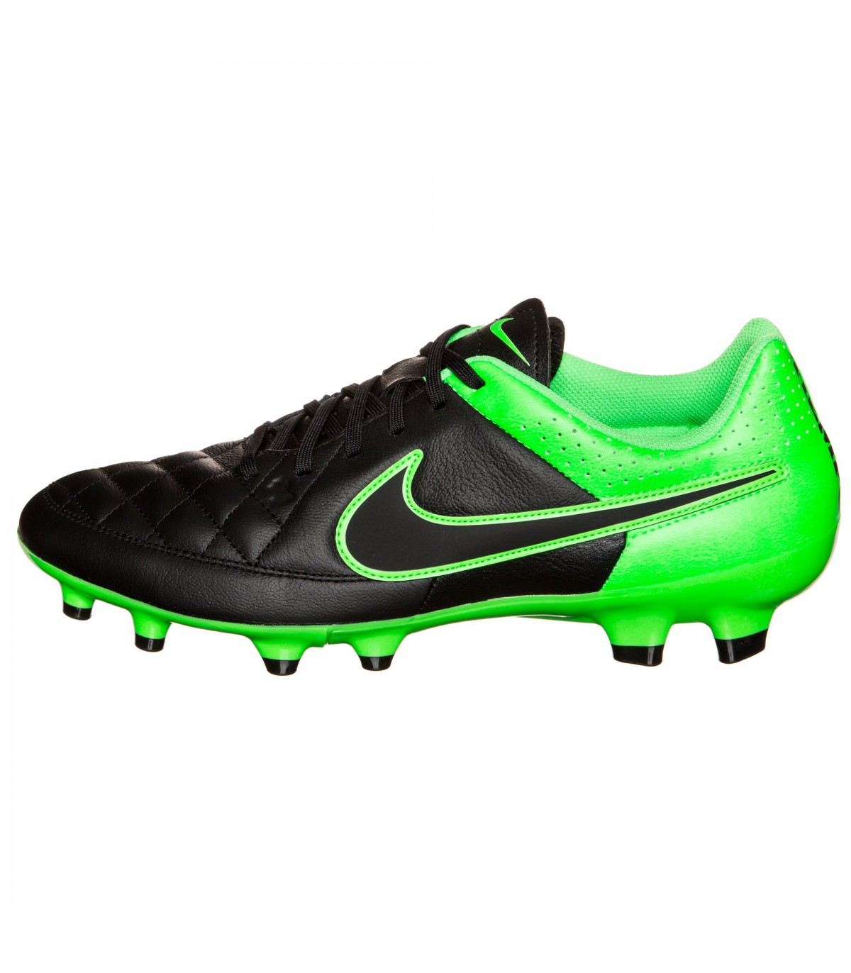 Muy enojado ángulo Insistir NIKE TIEMPO GENIO LEATHER FG GREEN - BLACK - 4TRES3.COM